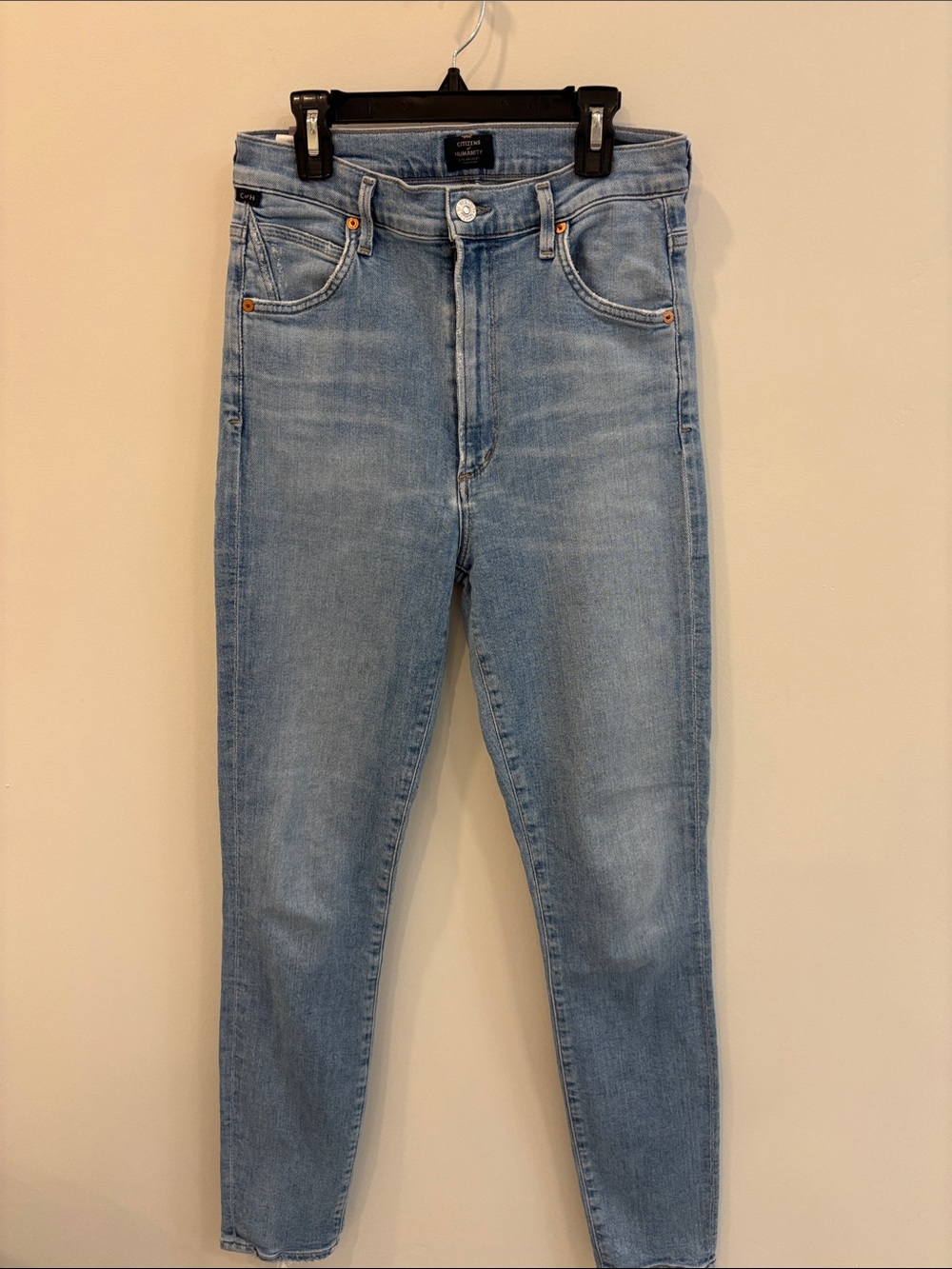 Citizens Of Humanity Chrissy Light Blue High-Rise Slim Jeans - 27